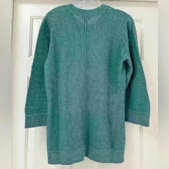 Appleseed Linen Cotton Seedstitch Front Patch Pocket Blue Size Medium - Picture 2 of 8